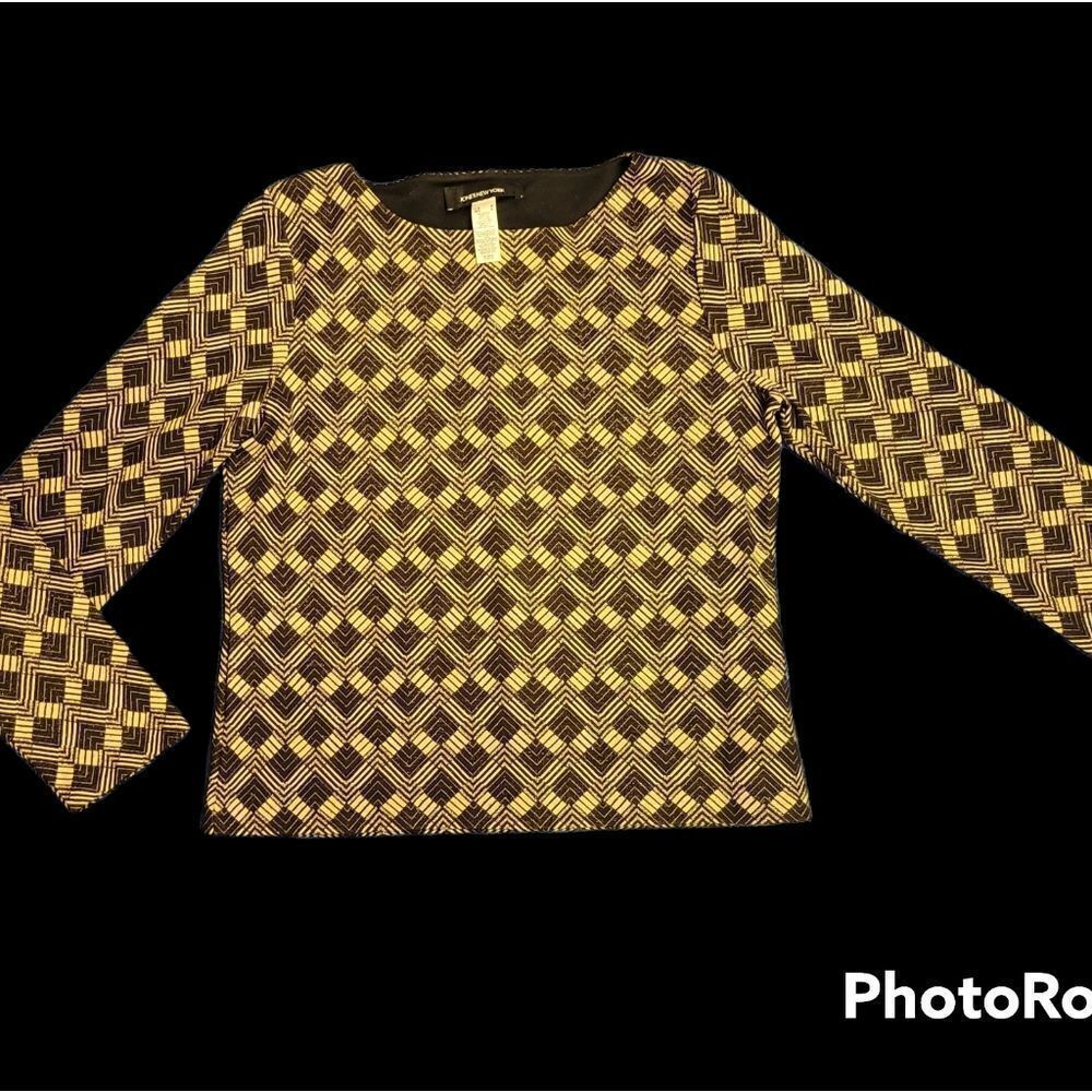 Jones New York Gold Thread Sweater.